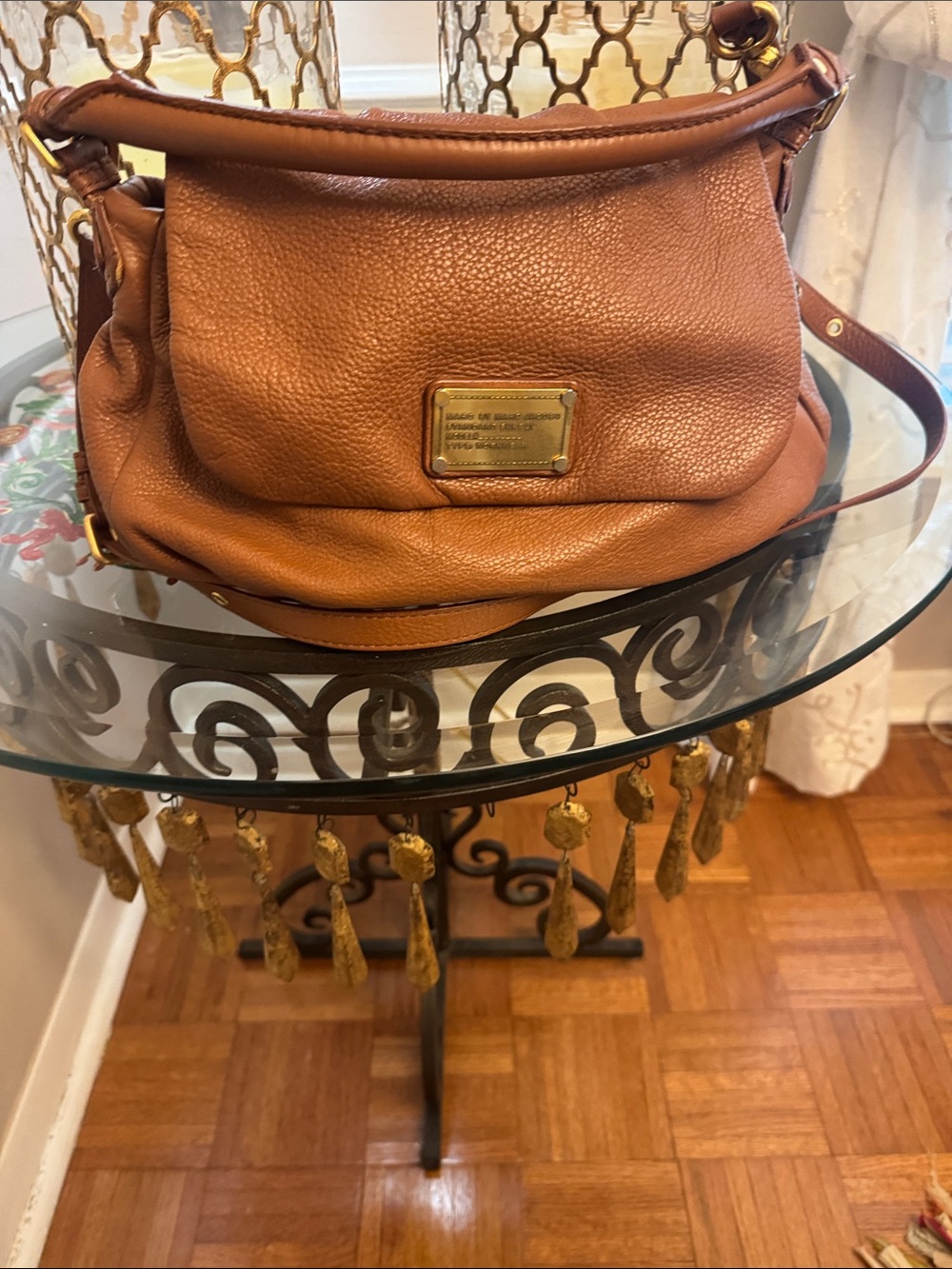 Marc by Marc Jacobs Cognac Pebbled Leather Shoulder Bag